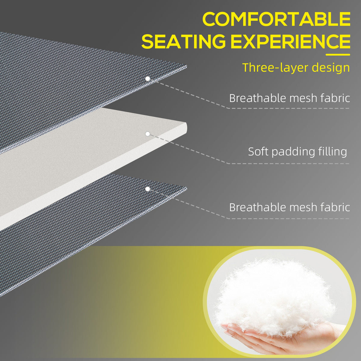 2-Piece Folding Chaise Lounge with Face Hole, Gray — product view 6