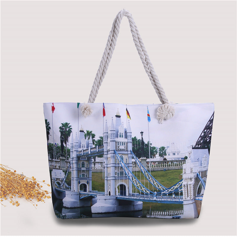 Spacious shopping and beach bag LoungeYard — product view 6