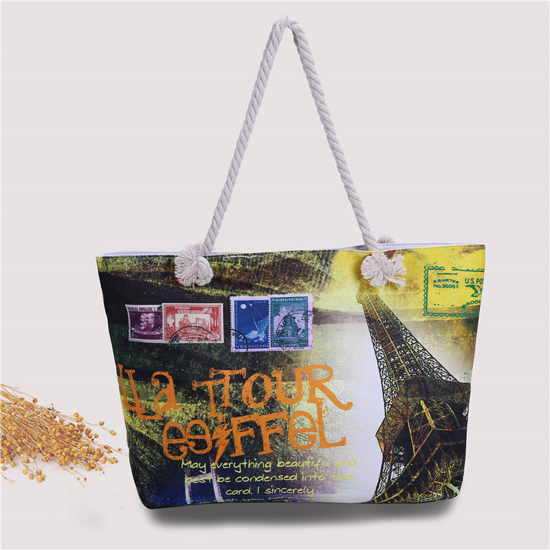 Spacious shopping and beach bag LoungeYard — product view 3