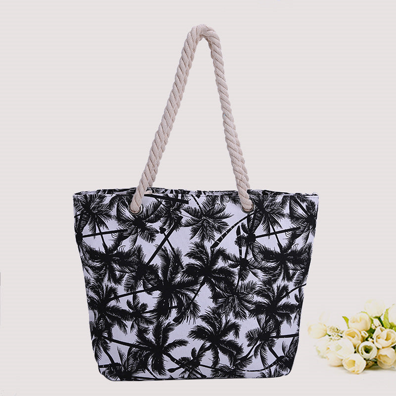 Spacious bag with maritime pattern LoungeYard — product view 2