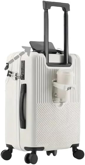 LoungeYard | Hard Shell Cabin Luggage with Cup Holder, USB Port & TSA Lock — product view 1