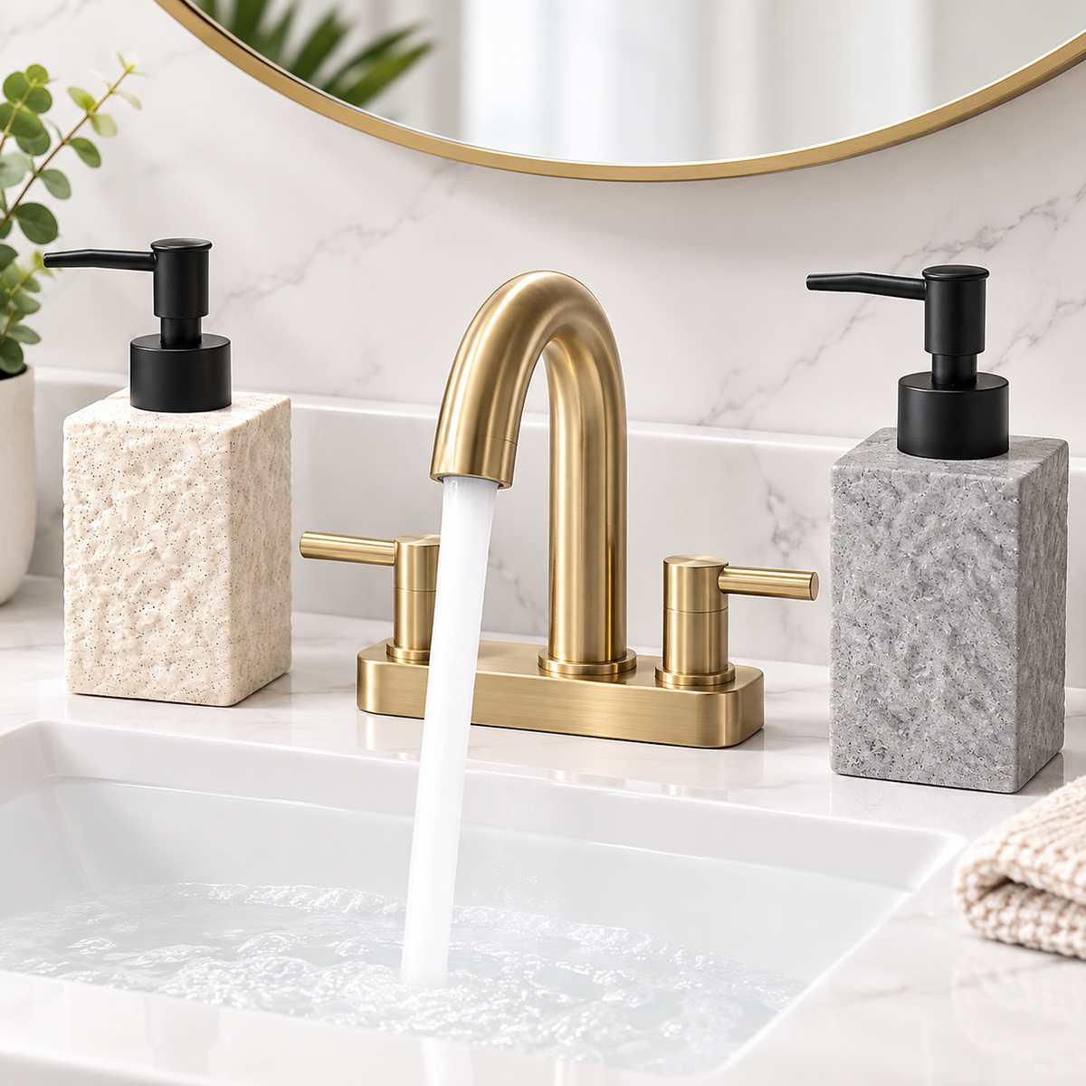 Ceramic Textured Soap Dispenser LoungeYard — product view 1