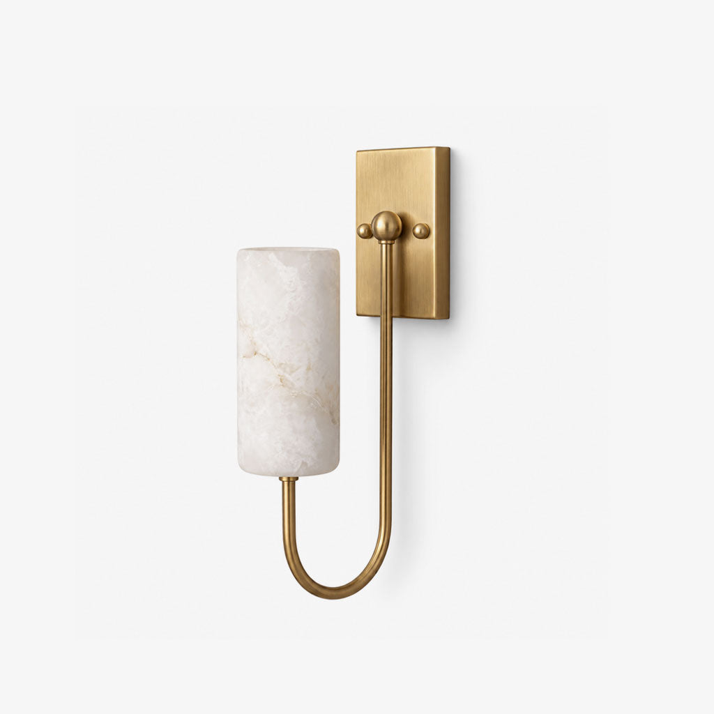 Wishbone Alabaster Wall Sconce — product view 1