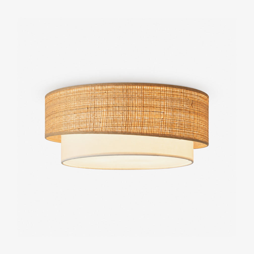 Sedge Raffia Flush Mount — product view 1