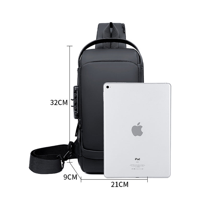 LoungeYard | Theft-proof shoulder bag with USB charging port — product view 7