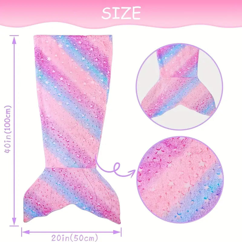 LoungeYard | Magical Light Effect – Mermaid Sleeping Bag — product view 4