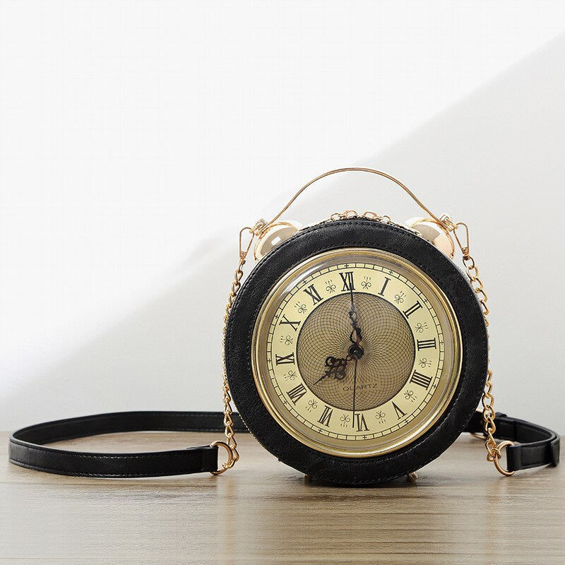 LoungeYard | Vintage Time Creative Clock Crossbody Bag — product view 3
