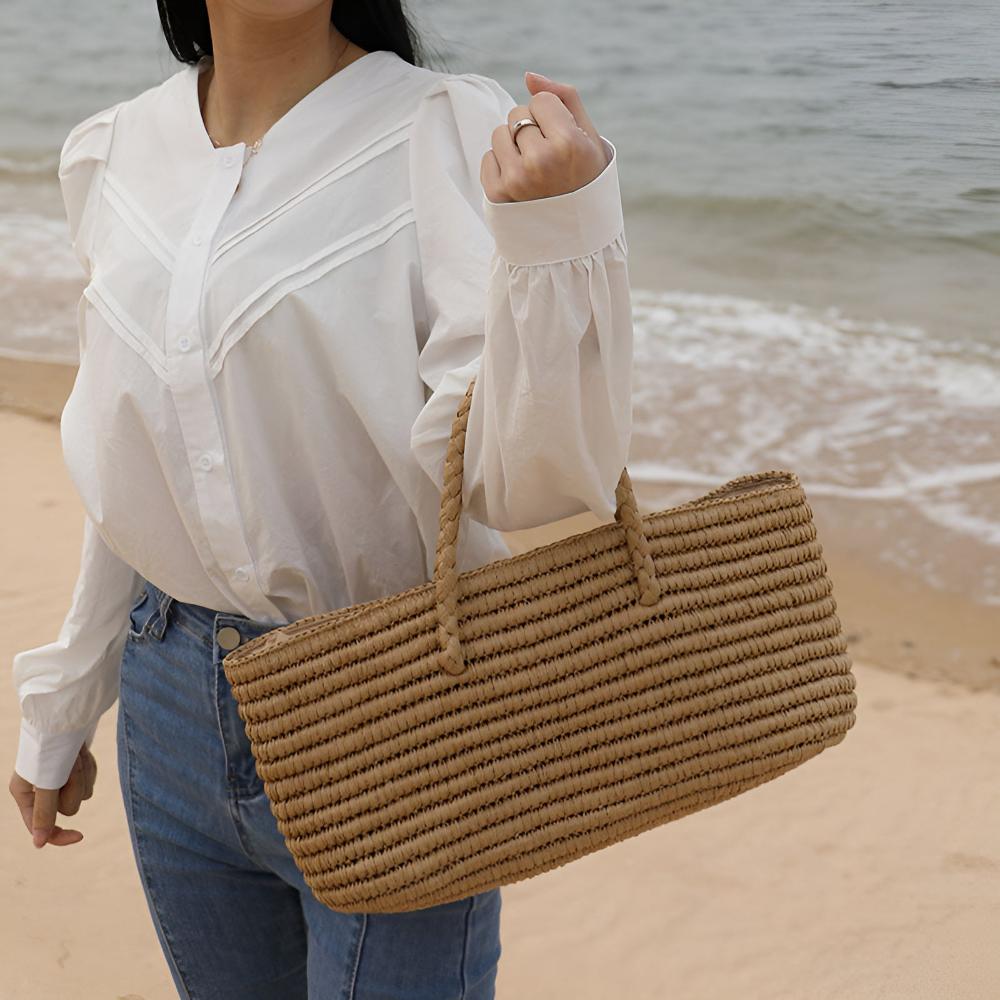 LoungeYard | Woven Straw Tote Bag — product view 2