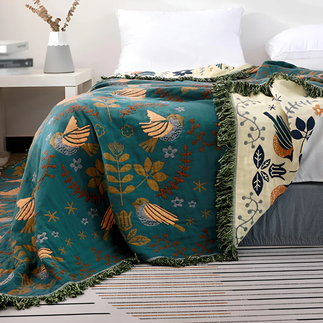 LoungeYard | Warm Embroidered Blanket — product view 4
