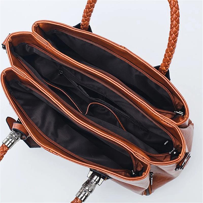 LoungeYard | Boston Leather Handbag for Women — product view 4