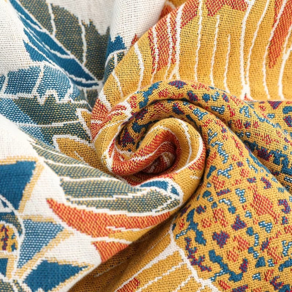 LoungeYard | Savanna Bloom Cotton Bath Towel — product view 4