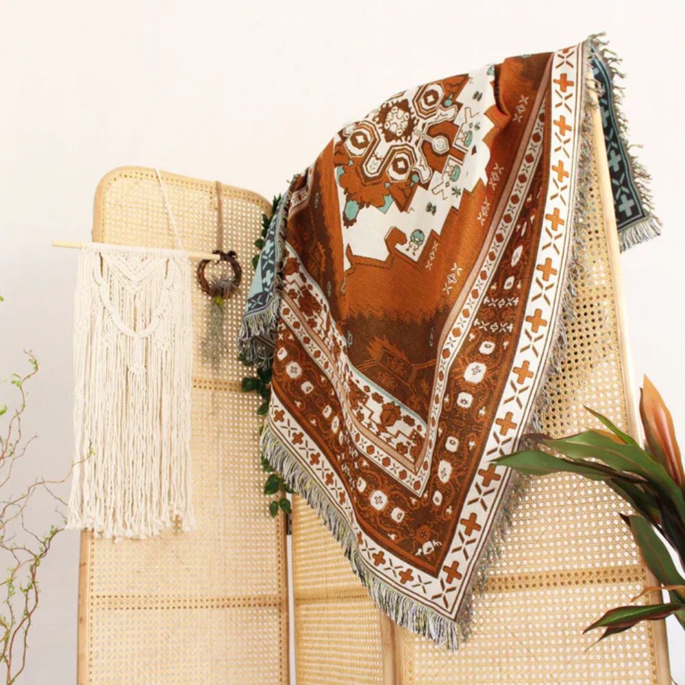 LoungeYard | Boho Chic Patterned Throw Blanket — product view 5