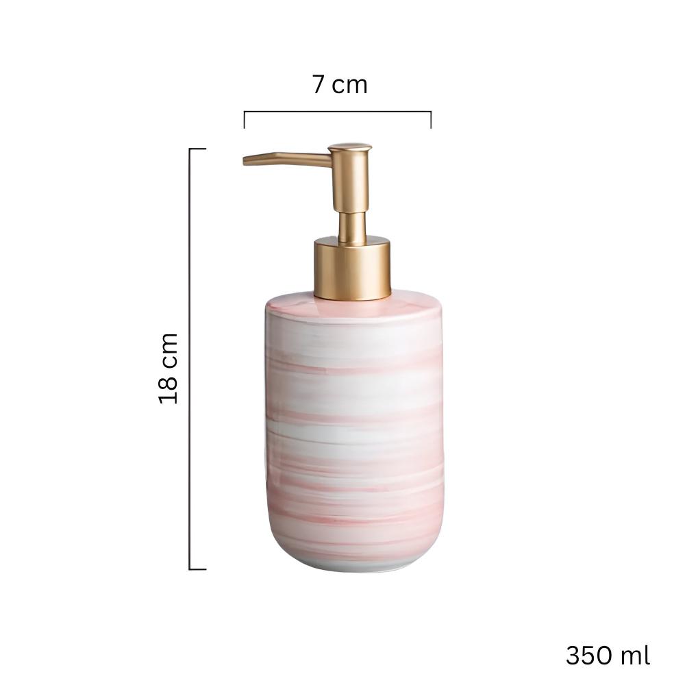 LoungeYard | Marble Ceramic Soap Dispenser — product view 1