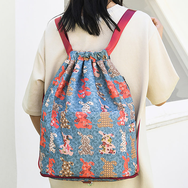 LoungeYard | Drawstring, large capacity, dry-wet separation, travel sports backpack — product view 6