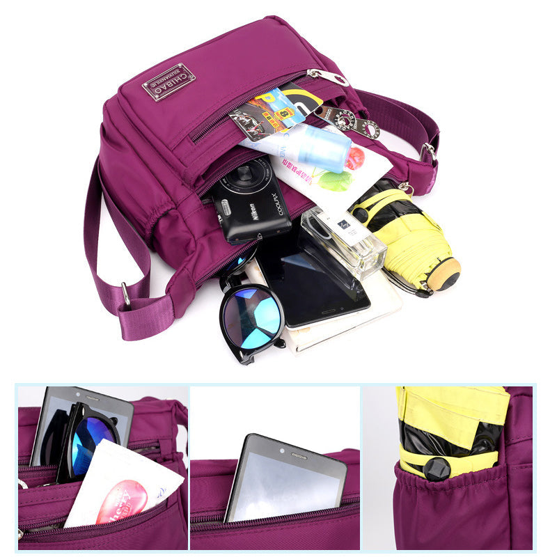 LoungeYard | Women’s Multi-layer Nylon Crossbody Bag — product view 2