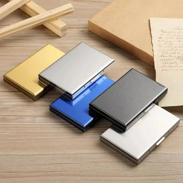 LoungeYard | Ultra-thin anti-theft brush anti-demagnetization metal card case — product view 3