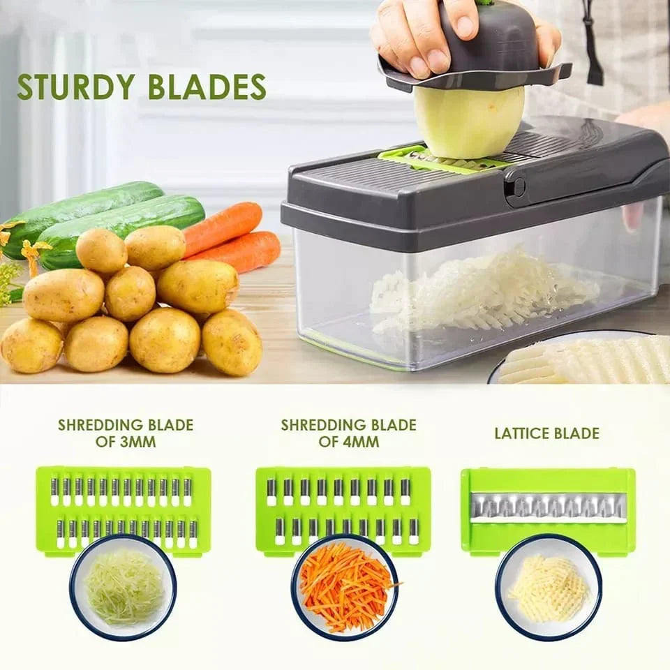 12 in 1 Vegetable Cutter Slicer Grater Chopper LoungeYard — product view 4