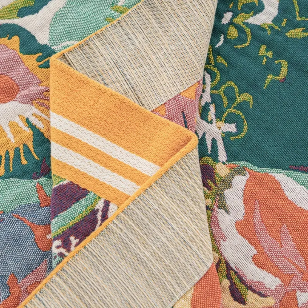 LoungeYard | Sienna Floral Bloom Cotton Blanket — product view 2