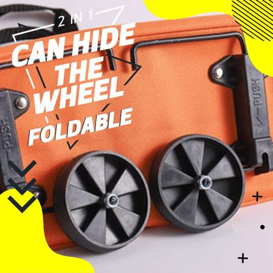 LoungeYard | 2 In 1 Folding Shopping Cart Tote Bag — product view 3