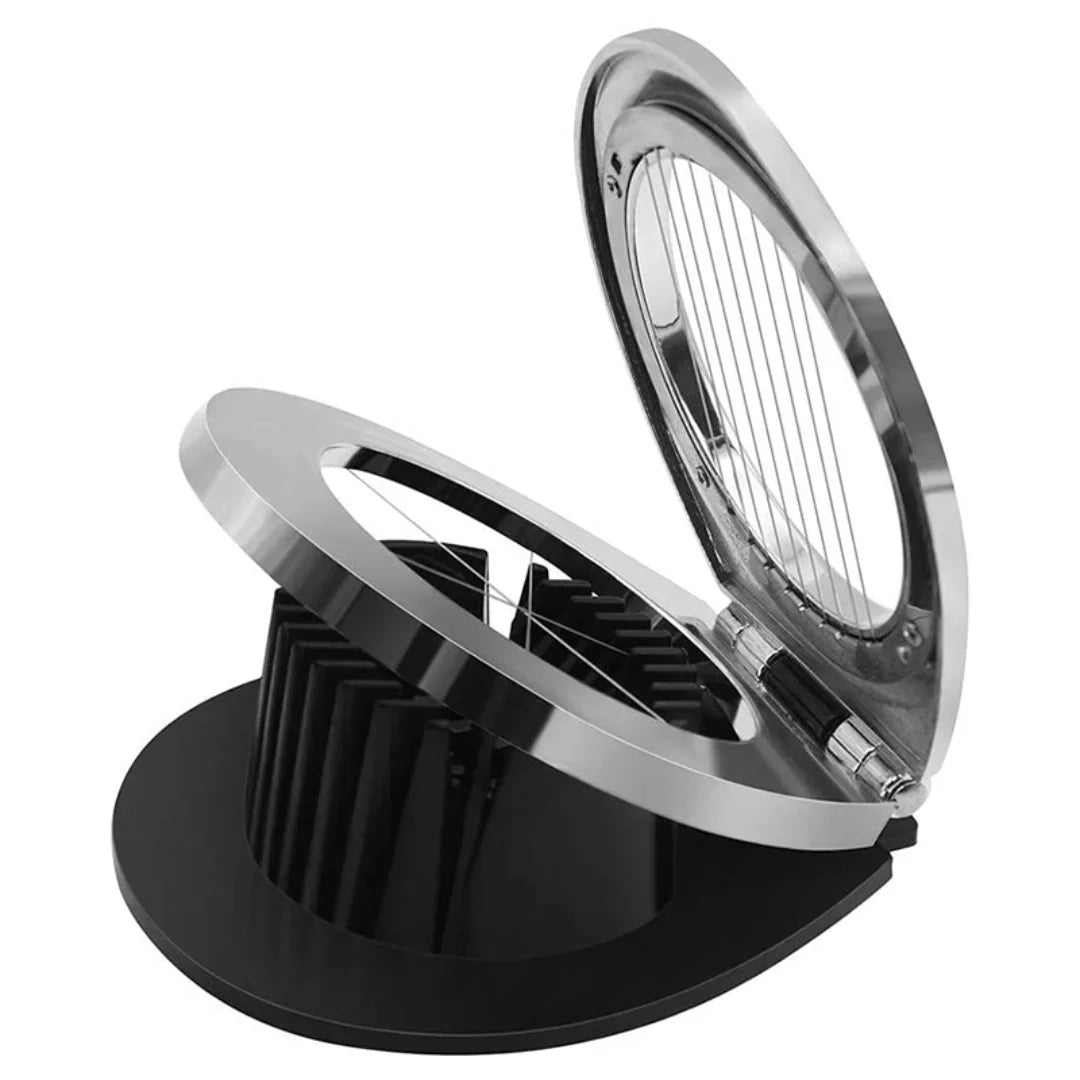 LoungeYard | Stainless Steel Egg Slicer – 3-in-1 Cutting Options for Effortless Preparation! — product view 1