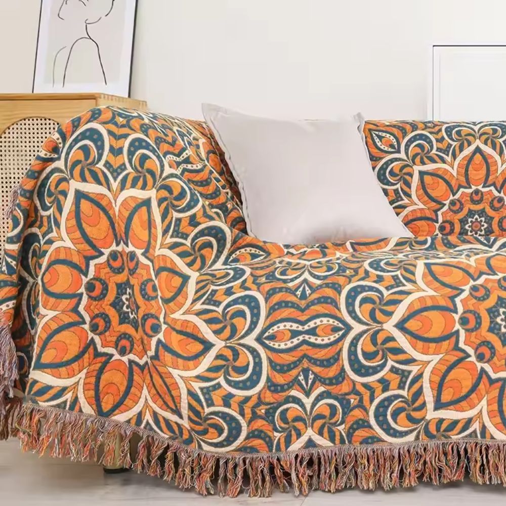 LoungeYard | Sienna Sun Cotton Blanket — product view 4