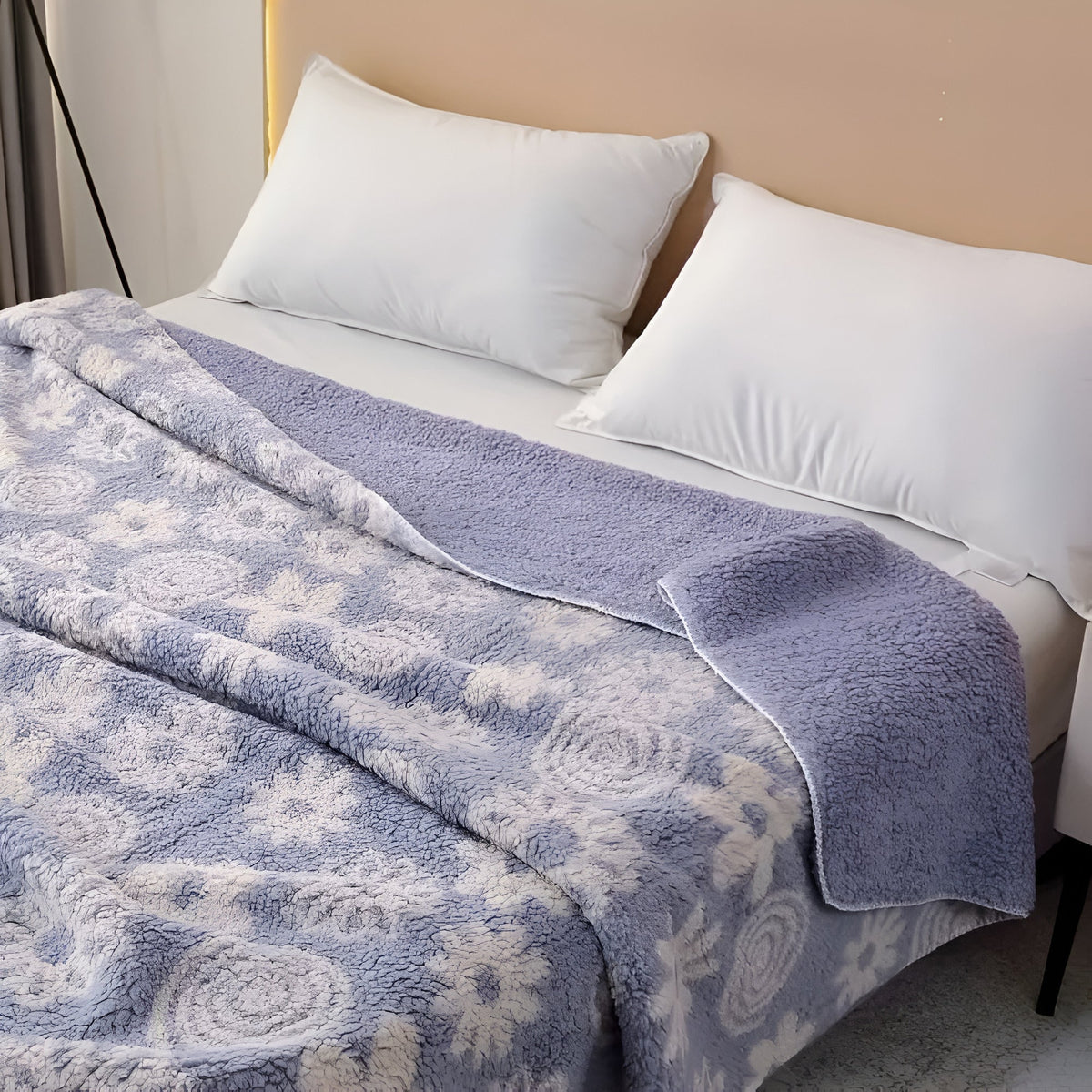 LoungeYard | Lavender Bloom Cozy Blanket — product view 2