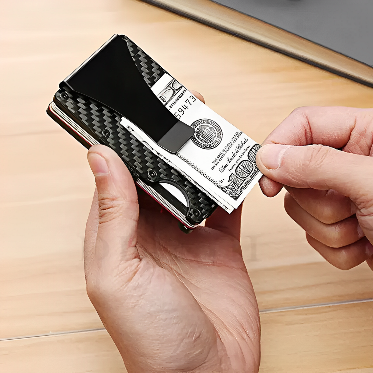 Men's Sleek Wallet - Holds up to 15 cards LoungeYard — product view 3