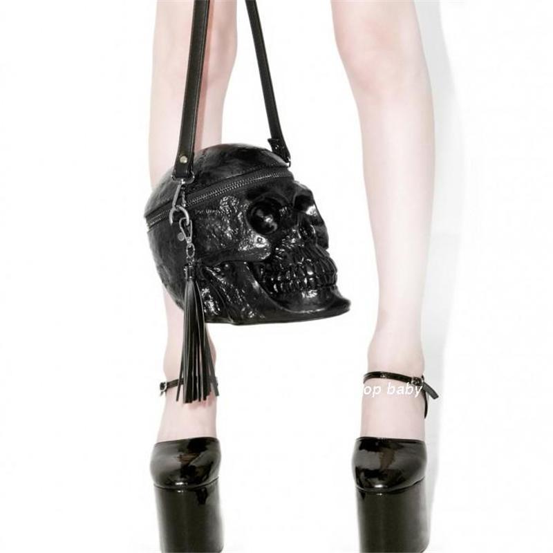 LoungeYard | Skeleton Head Black Skull Bag — product view 4