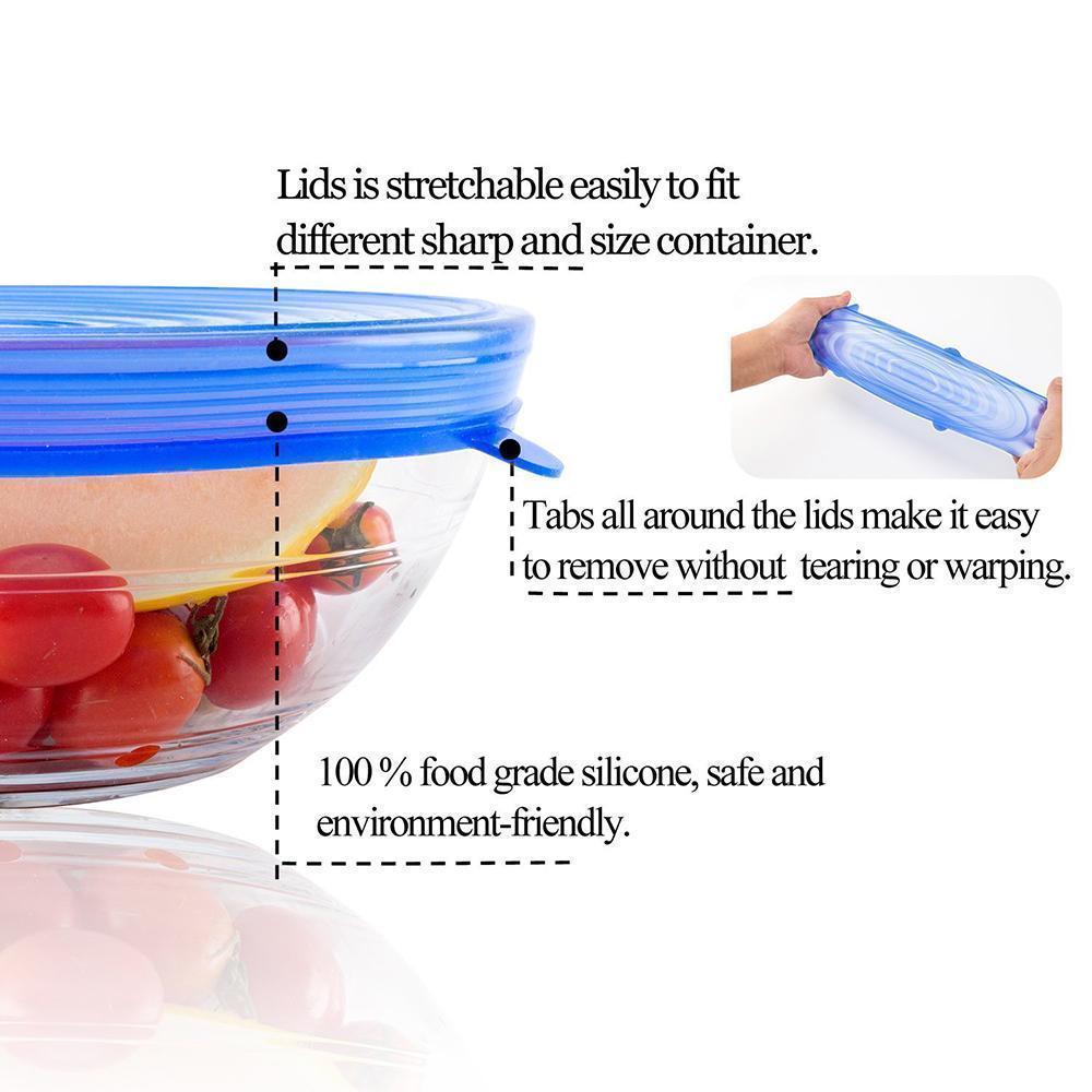LoungeYard | Silicone Stretch Lids, 6PCS — product view 5