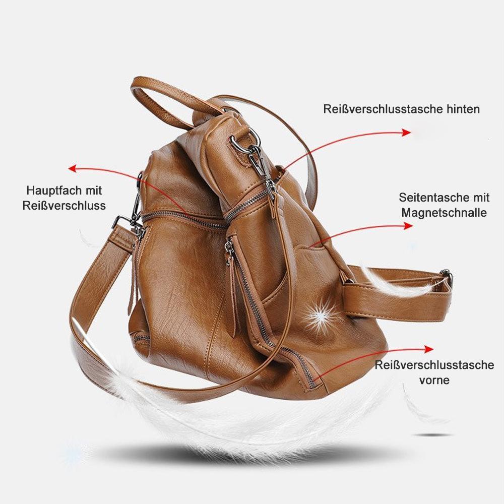 Backpack with large capacity - Full leather — product view 3