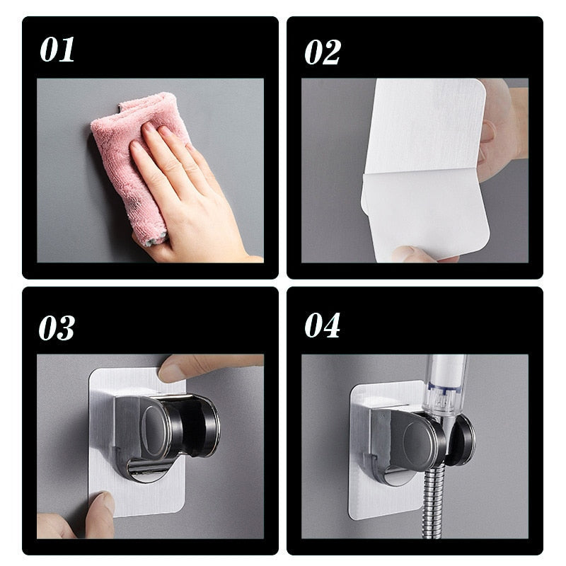 Self-adhesive Shower Head Holder | LoungeYard — product view 4