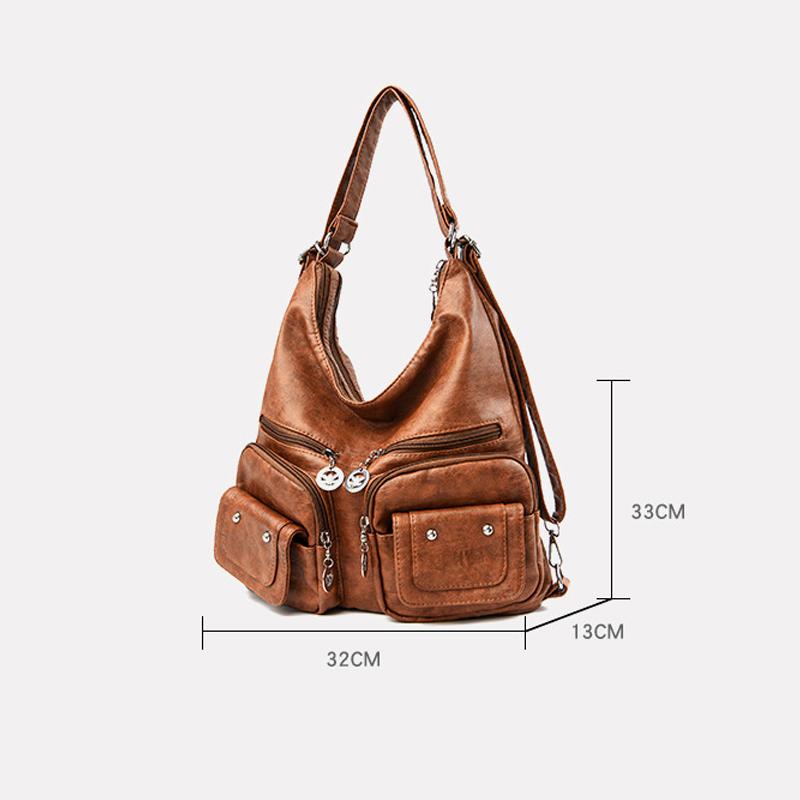 LoungeYard | Multi-Pocket Vintage Shoulder Bag — product view 5