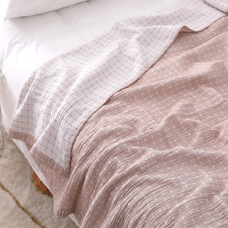 LoungeYard | Simple Casual Cotton Blanket - BreezyCotton — product view 6