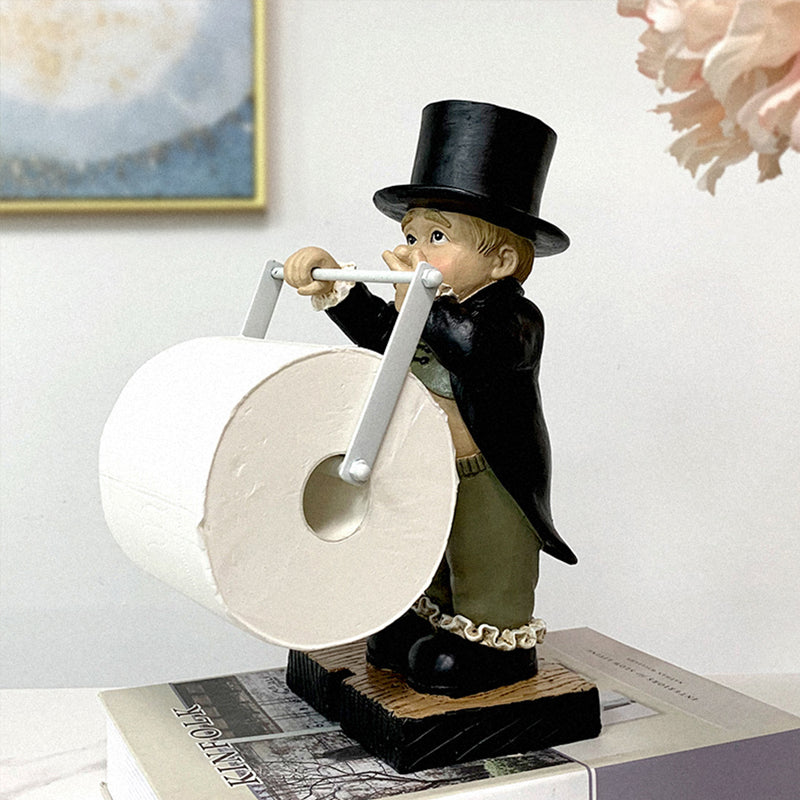 Gentleman Paper Towel Holder Decoration | LoungeYard — product view 4