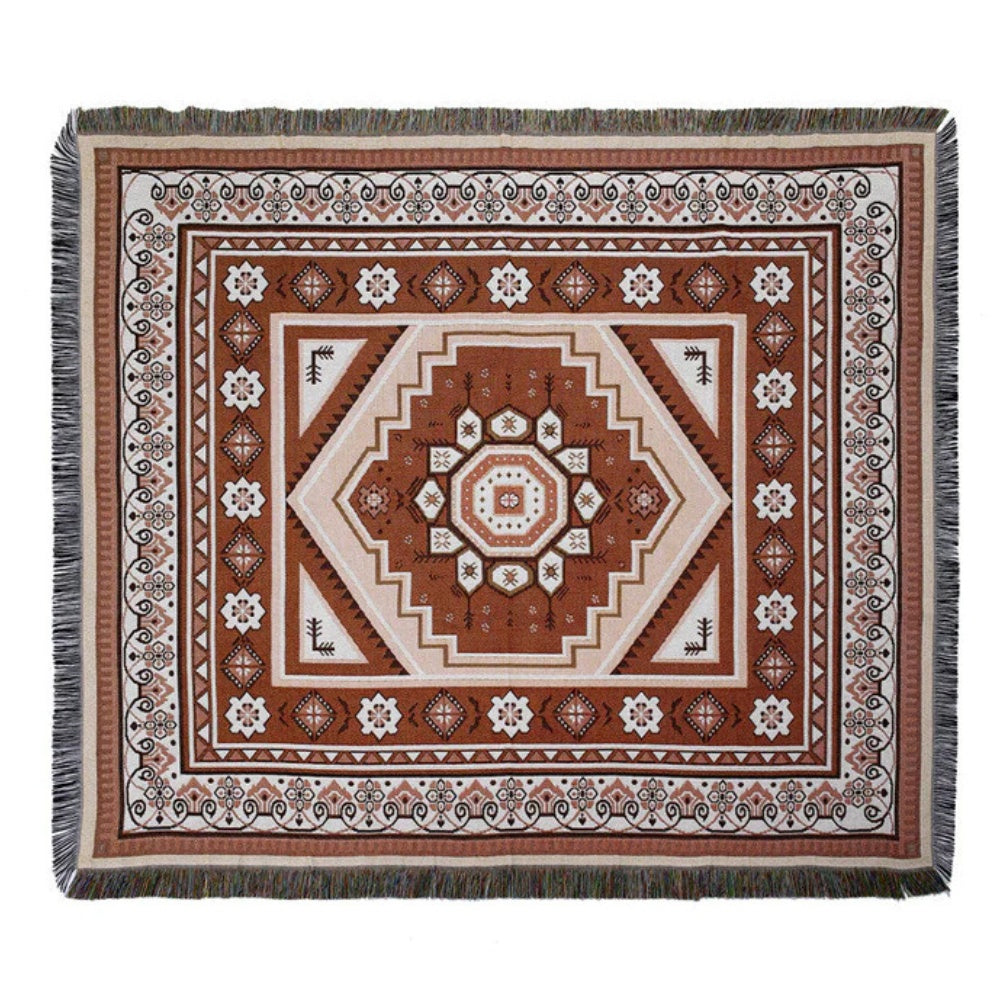 LoungeYard | Bohemian Desert Mirage Throw Blanket — product view 3
