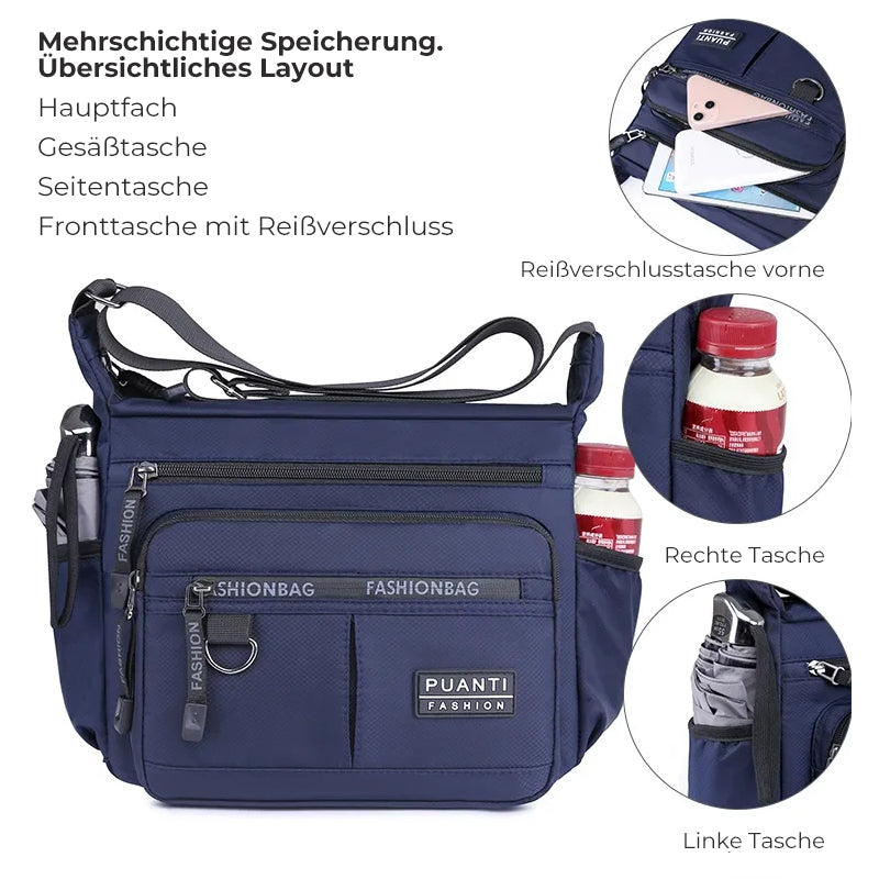 Men's messenger bag with multiple pockets | LoungeYard — product view 4