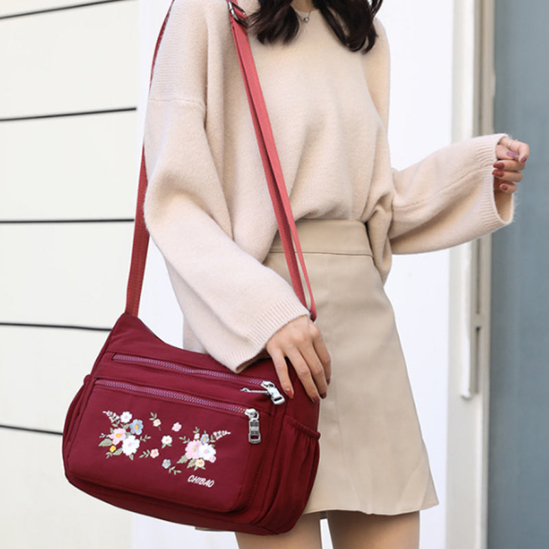 LoungeYard | Embroidered Flower Shoulder Bag — product view 5