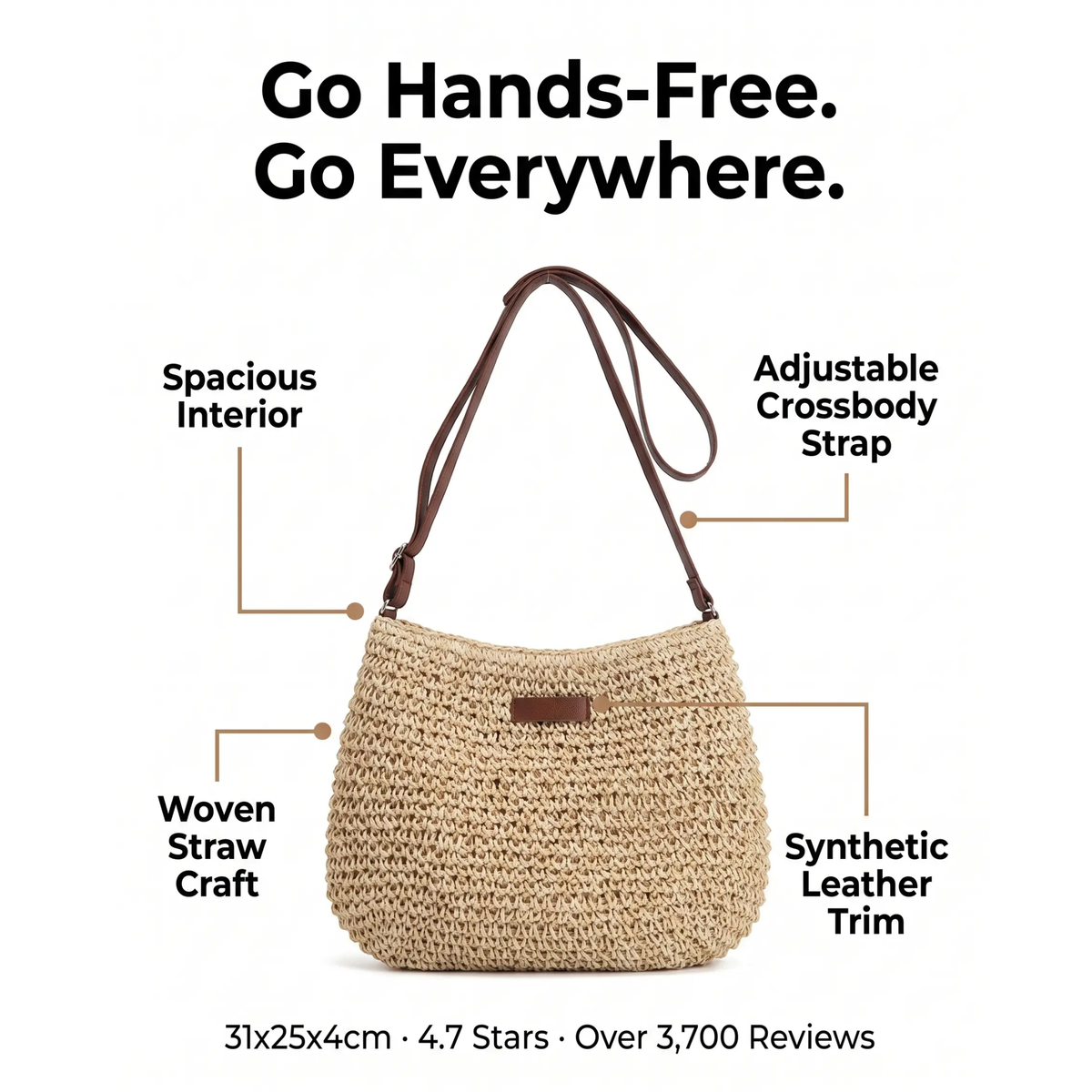 LoungeYard | Bohemian Spacious Shoulder Bag — product view 4