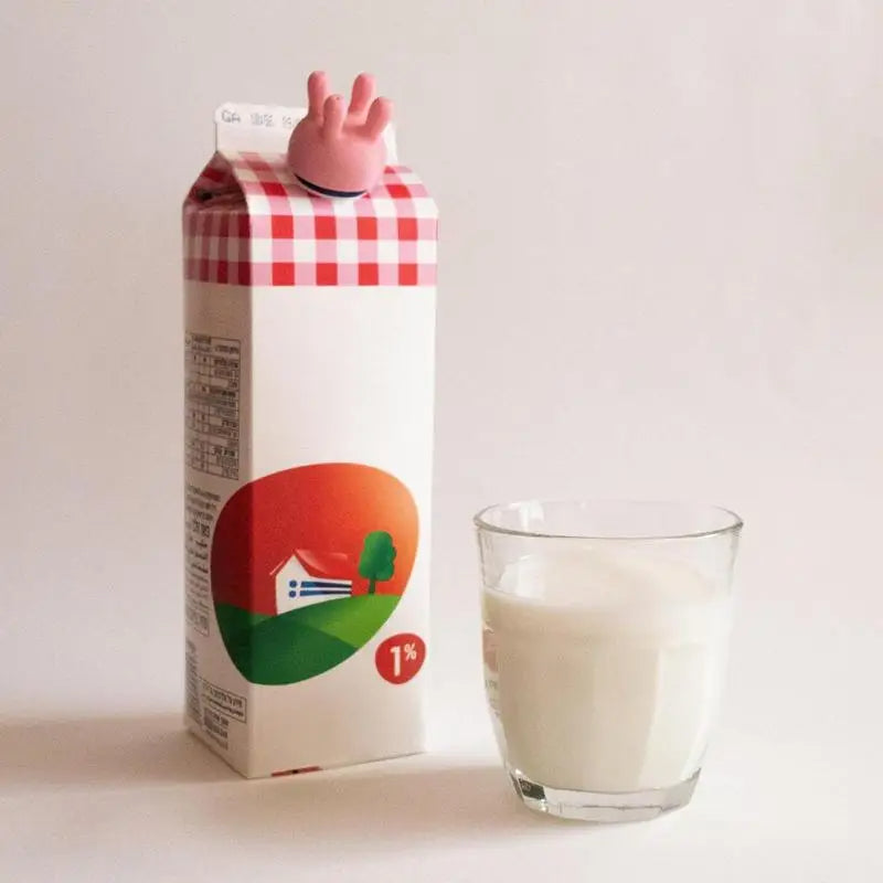 LoungeYard | Spill Prevention Reusable Cow Milk Pourer Lids — product view 3