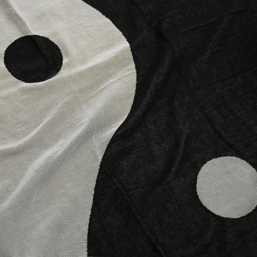 LoungeYard | Artistic Yin Yang Tapestry Throw Blanket — product view 3