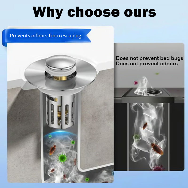 LoungeYard | 2-in-1 Bathroom Pop-Up Sink Stopper — product view 5