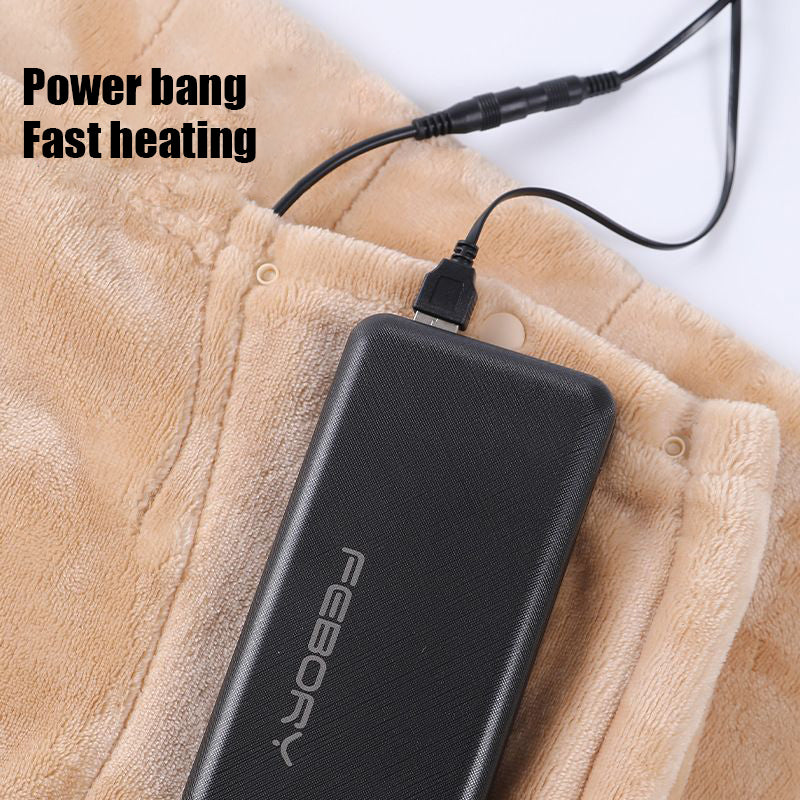LoungeYard | Electrically heated flannel blanket with USB charging — product view 4