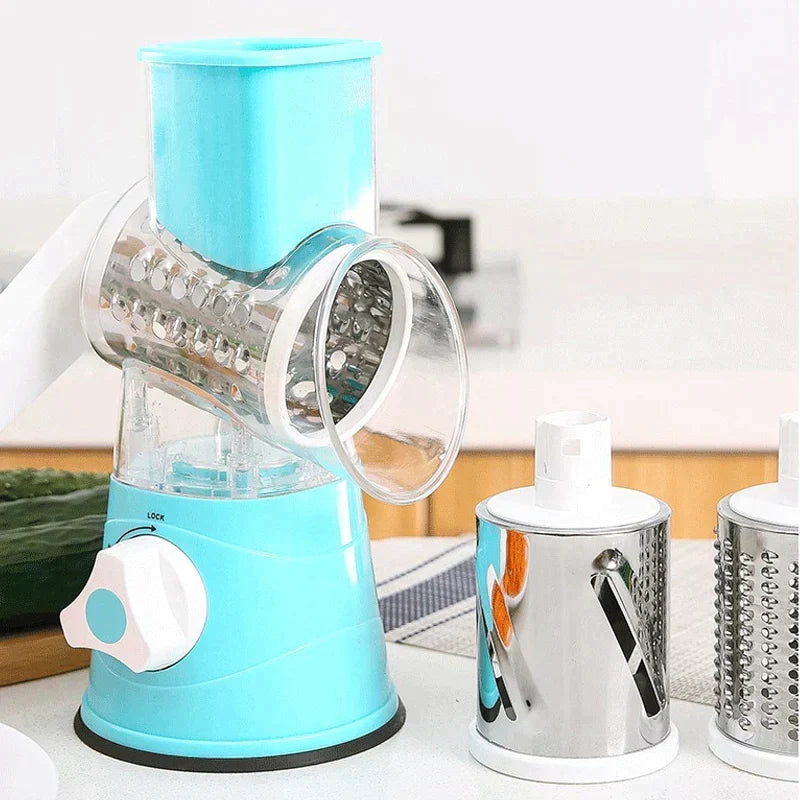 3 in 1 Rotary Cheese Grater Vegetable Slicer | LoungeYard — product view 4