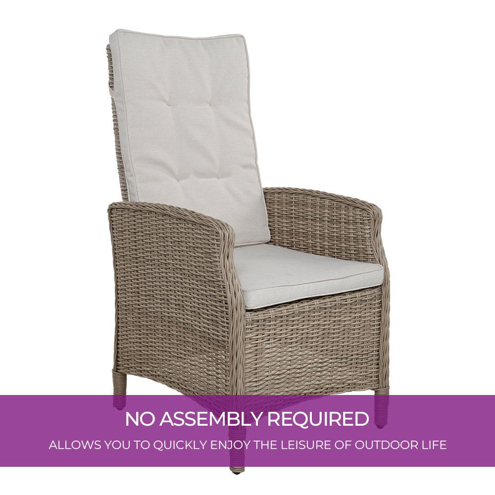 LOUNGE YARD Ryott Outdoor Recliner Chair with Sunbrella Cushion (Set of 2) — product view 7