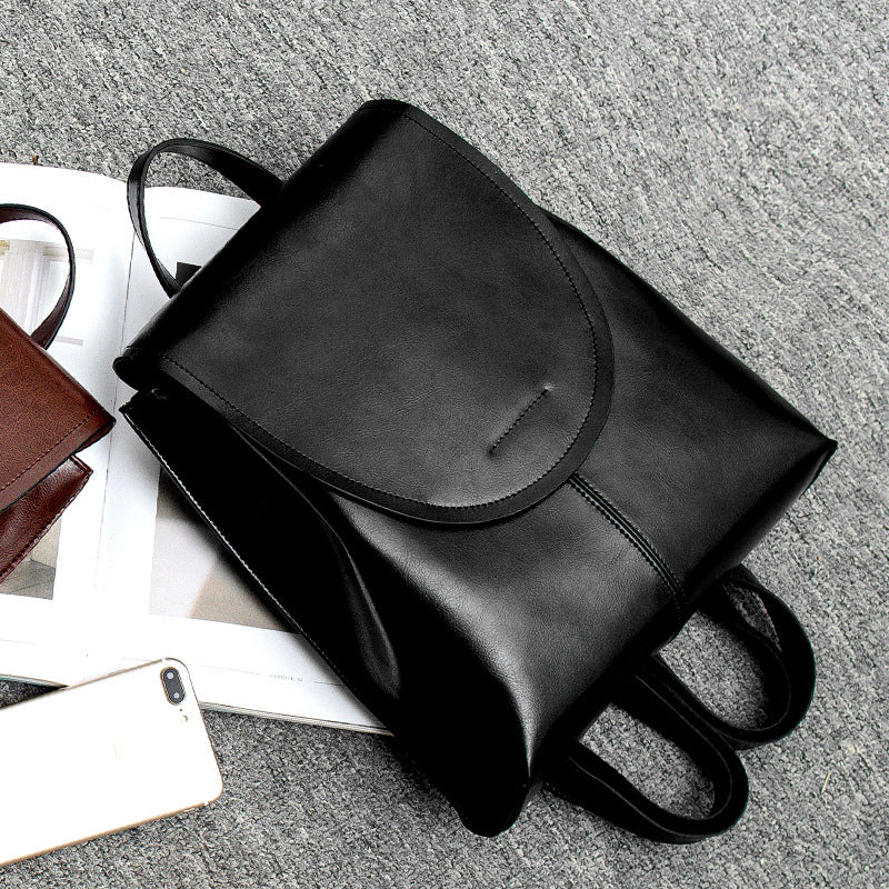 LoungeYard | Trendy Leather Backpack for Women - Stylish, Versatile & Sustainable — product view 6