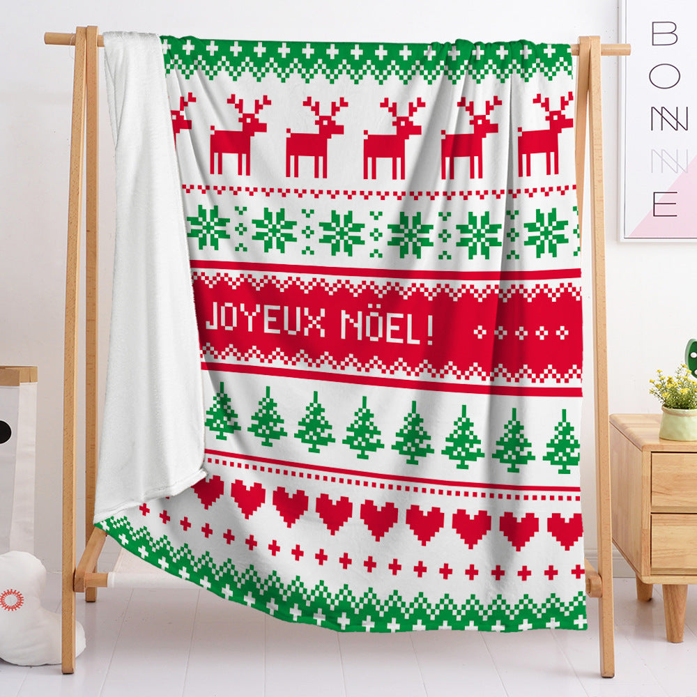 LoungeYard | Christmas 3D Digital Printing Flannel Blanket — product view 5