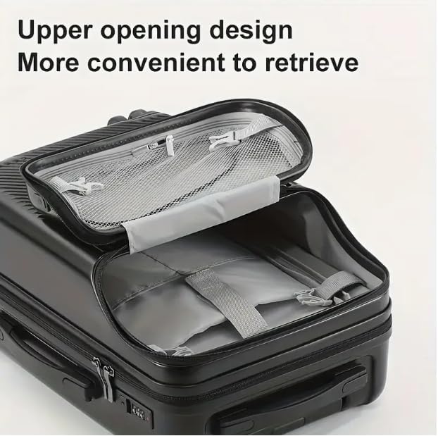 LoungeYard | Hard Shell Cabin Luggage with Cup Holder, USB Port & TSA Lock — product view 4
