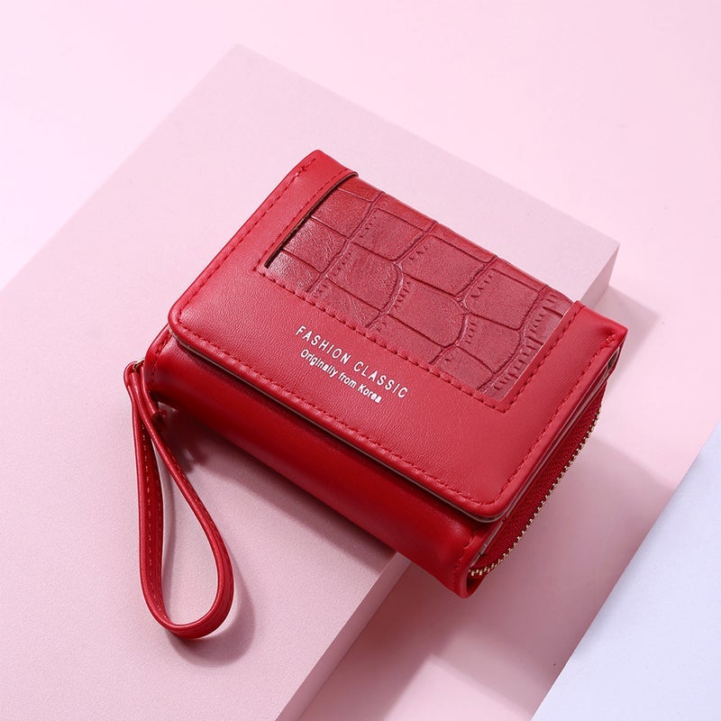 LoungeYard | Large Capacity Multi-Card Zipper Tri-Fold Coin Purse — product view 1