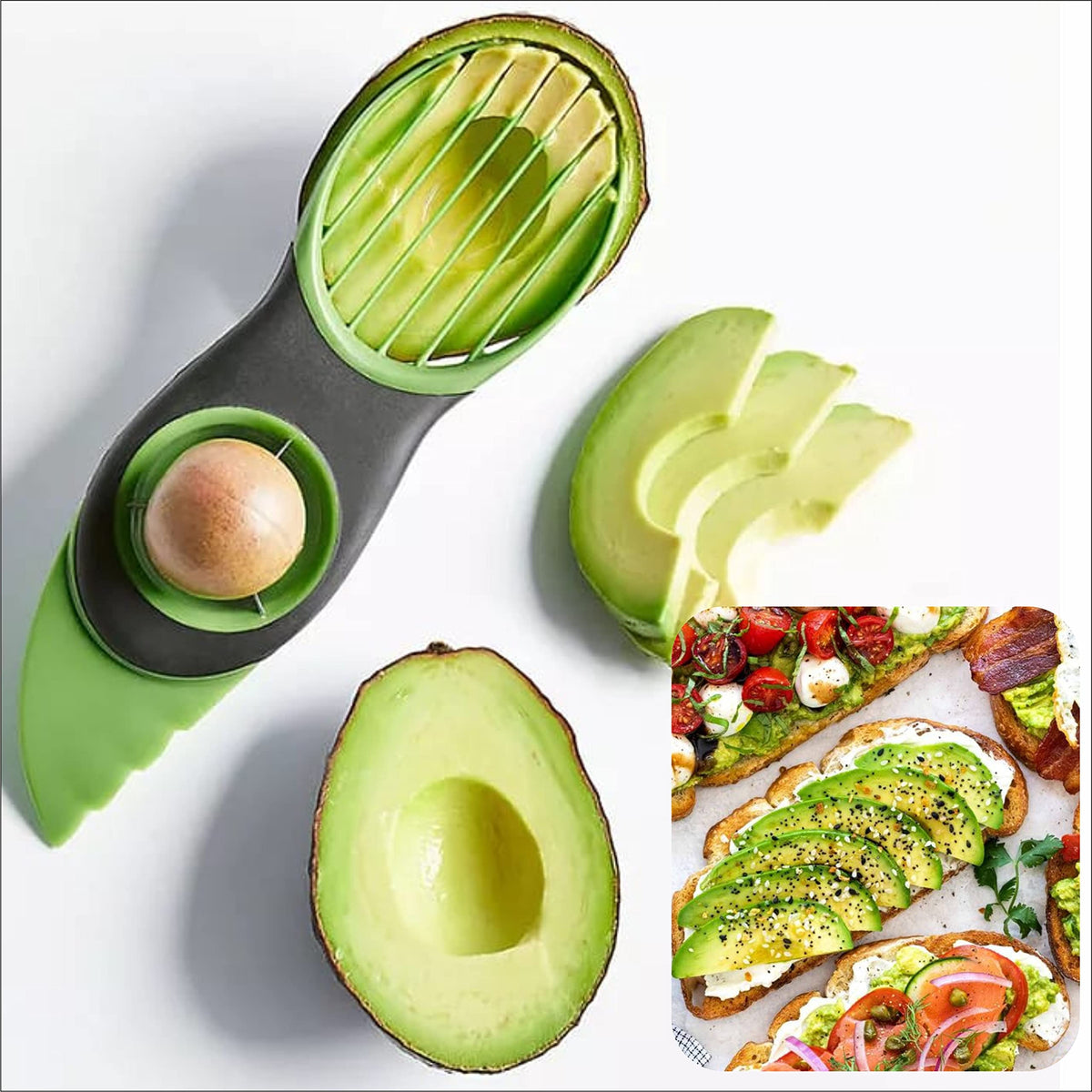 LoungeYard | 3-In-1 Avocado Slicer — product view 5