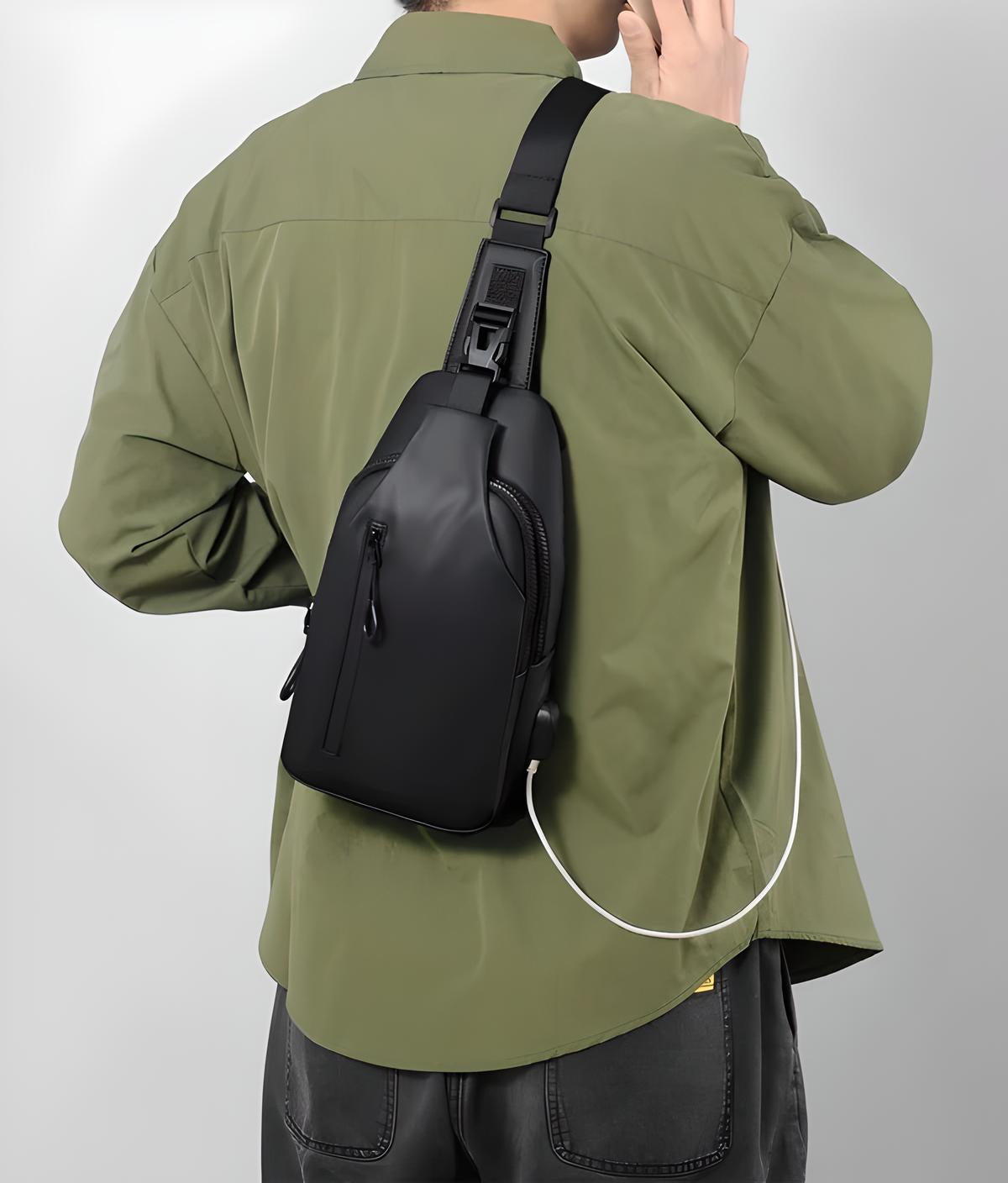 LoungeYard | AquaGuard Luxe Shoulder Bag | Waterproof and anti-theft design for a safe style — product view 5